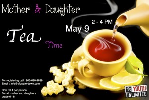 mother and daughter tea party