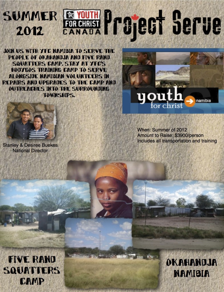 Namibia mission poster.